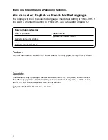 Preview for 2 page of Panasonic KX-FL501C Operating Instructions Manual