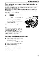 Preview for 31 page of Panasonic KX-FL501C Operating Instructions Manual