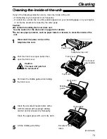 Preview for 73 page of Panasonic KX-FL501C Operating Instructions Manual