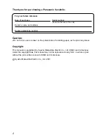 Preview for 2 page of Panasonic KX-FL503HK Operating Instructions Manual