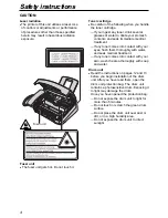 Preview for 4 page of Panasonic KX-FL503HK Operating Instructions Manual