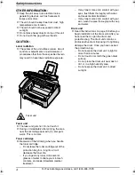 Предварительный просмотр 6 страницы Panasonic KX-FL511 Operating Instructions Manual