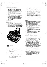 Preview for 6 page of Panasonic KX-FL511C Operating Instructions Manual