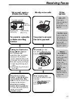 Preview for 41 page of Panasonic KX-FL521 - B/W Laser - Fax Operating Instructions Manual