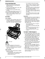 Preview for 6 page of Panasonic KX-FL541 Operating Instructions Manual