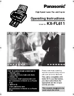 Panasonic KX-FL611 Operating Instructions Manual preview