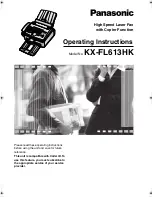 Panasonic KX-FL613HK Operating Instructions Manual preview