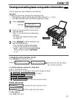 Предварительный просмотр 27 страницы Panasonic KX-FLB751 Operating Instructions Manual