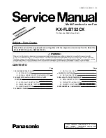 Panasonic KX-FLB752CX Service Manual preview