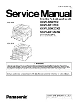 Предварительный просмотр 1 страницы Panasonic KX-FLB802CX Service Manual