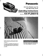 Panasonic KX-FLB851E Operating Instructions Manual preview