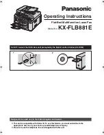 Panasonic KX-FLB881E Operating Instructions Manual preview