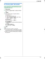 Preview for 57 page of Panasonic KX-FLB883EX Operating Instructions Manual