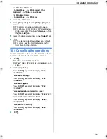 Preview for 75 page of Panasonic KX-FLB883EX Operating Instructions Manual