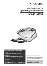 Panasonic KX-FLM551 Operating Instructions Manual preview