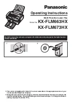 Panasonic KX-FLM663HX Operating Instructions Manual preview