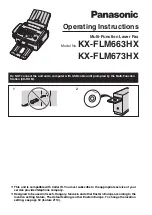 Preview for 1 page of Panasonic KX-FLM663HX Operating Instructions Manual