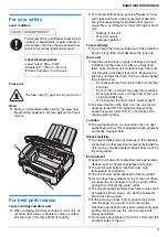 Preview for 3 page of Panasonic KX-FLM663HX Operating Instructions Manual