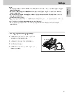 Предварительный просмотр 27 страницы Panasonic KX-FM131AL Operating Instructions Manual