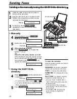 Предварительный просмотр 32 страницы Panasonic KX-FM189E Operating Instructions Manual