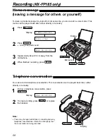 Preview for 60 page of Panasonic KX-FM189E Operating Instructions Manual