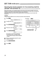 Предварительный просмотр 24 страницы Panasonic KX-FM205 Operating Instructions Manual