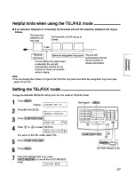 Предварительный просмотр 27 страницы Panasonic KX-FM205 Operating Instructions Manual