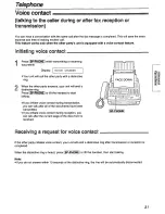 Предварительный просмотр 31 страницы Panasonic KX-FM205 Operating Instructions Manual