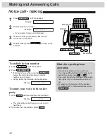 Preview for 32 page of Panasonic KX-FM255 Operating Instructions Manual