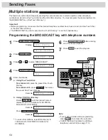 Preview for 54 page of Panasonic KX-FM255 Operating Instructions Manual