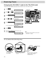 Preview for 70 page of Panasonic KX-FM255 Operating Instructions Manual