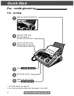 Preview for 8 page of Panasonic KX-FM280 Operating Instructions Manual