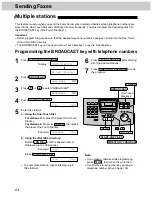 Предварительный просмотр 64 страницы Panasonic KX-FM280 Operating Instructions Manual