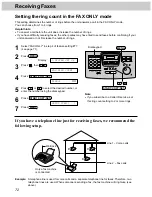 Предварительный просмотр 72 страницы Panasonic KX-FM280 Operating Instructions Manual