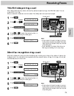 Предварительный просмотр 79 страницы Panasonic KX-FM280 Operating Instructions Manual