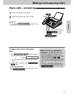 Preview for 39 page of Panasonic KX-FM330E Operating Instructions Manual