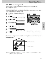 Preview for 79 page of Panasonic KX-FM330E Operating Instructions Manual