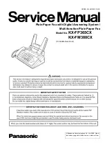 Panasonic KX-FM388CX Service Manual preview