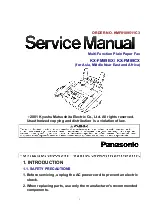 Panasonic KX-FM89BX Service Manual preview