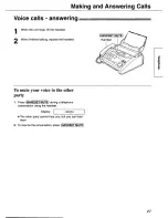 Предварительный просмотр 27 страницы Panasonic KX-FP101 Operating Instructions Manual