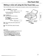 Предварительный просмотр 31 страницы Panasonic KX-FP101 Operating Instructions Manual