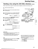 Предварительный просмотр 39 страницы Panasonic KX-FP101 Operating Instructions Manual