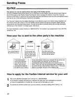 Предварительный просмотр 40 страницы Panasonic KX-FP101 Operating Instructions Manual