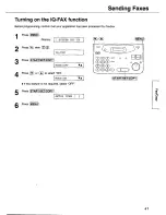 Предварительный просмотр 41 страницы Panasonic KX-FP101 Operating Instructions Manual