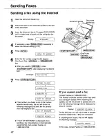 Предварительный просмотр 42 страницы Panasonic KX-FP101 Operating Instructions Manual