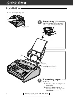 Предварительный просмотр 4 страницы Panasonic KX-FP121 Operating Instructions Manual