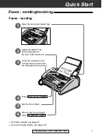 Предварительный просмотр 7 страницы Panasonic KX-FP121 Operating Instructions Manual