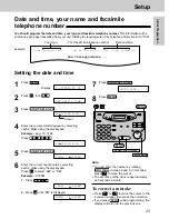 Предварительный просмотр 25 страницы Panasonic KX-FP121 Operating Instructions Manual