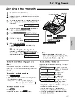 Предварительный просмотр 47 страницы Panasonic KX-FP121 Operating Instructions Manual