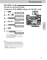 Предварительный просмотр 67 страницы Panasonic KX-FP121 Operating Instructions Manual